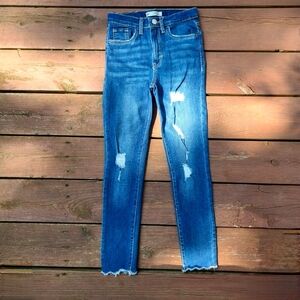 LEVI'S Girls 720 High Rise Super Skinny Blue Jeans Denim Size 10